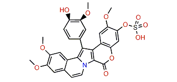 Lamellarin B1 20-sulfate